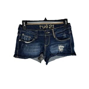 Rue 21 Blue Jeans Short Shorts Women's Size 0/1